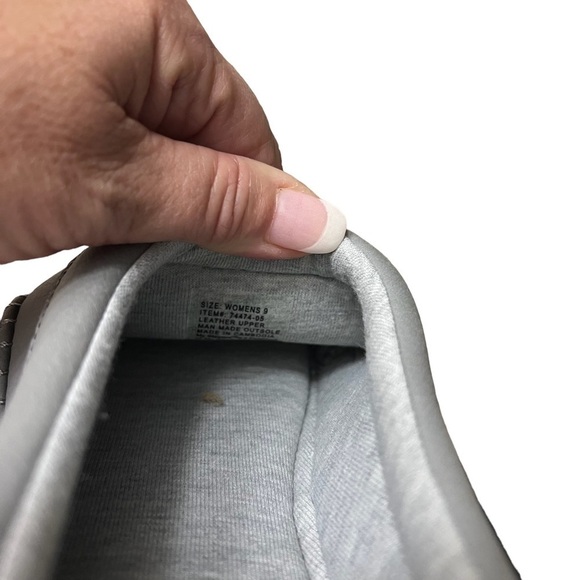 MY SLIPPERS from My Pillow Leather Gray Mule Slippers Size 9 - Picture 8 of 10